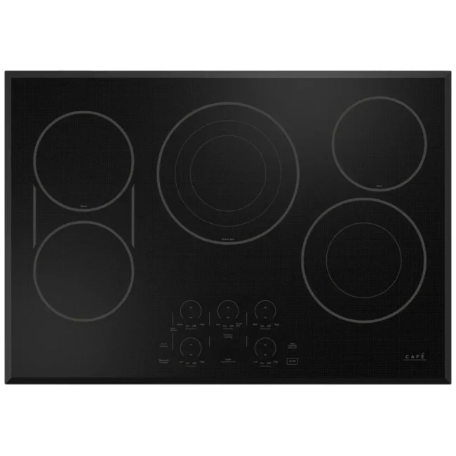 Plaque de cuisson électrique Café 30 po noire – 5 éléments, Power Boil & Wi-Fi – CEP90301TBB