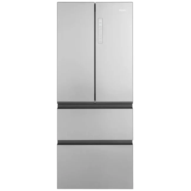 Réfrigérateur à portes françaises Haier – 28 pouces, 14,5 pi³, profondeur comptoir, inox – QJS15HYRFS