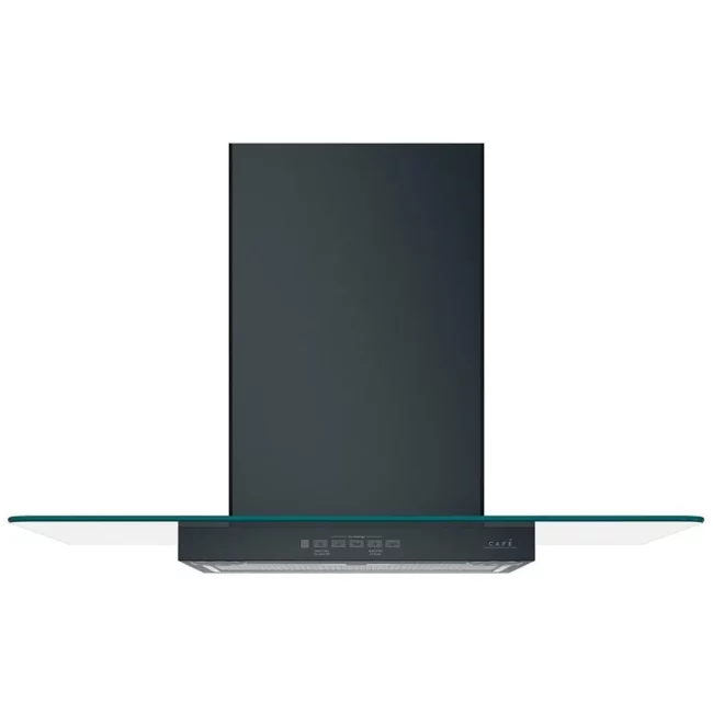 GE Café 30-inch Black Wall-Mounted Range Hood, 350 CFM, Halogen Lighting – CVM73013MDS