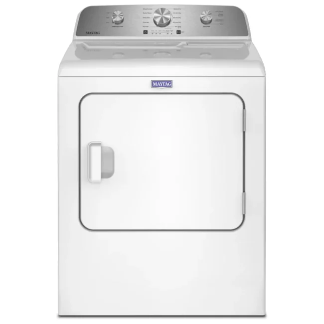 Sécheuse électrique Maytag – 29 pouces, 7,0 pi³, 10 cycles, blanc – YMED4205SW
