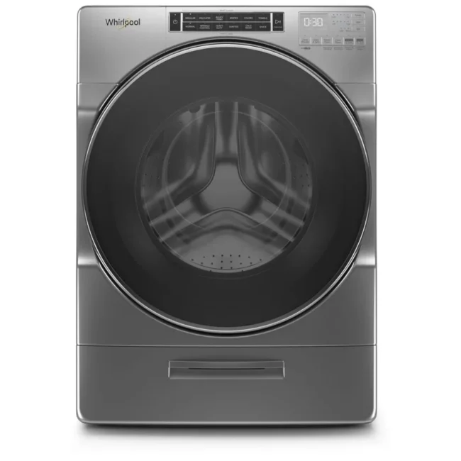 Laveuse Whirlpool à chargement frontal – 27 pouces, 5,8 pi³, Load & Go XL et vapeur – WFW8620HC
