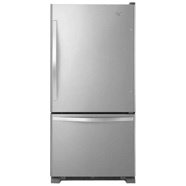 Réfrigérateur à congélateur inférieur Whirlpool – 33 pouces, 21,9 pi³, inox, machine à glaçons – WRB322DMBM
