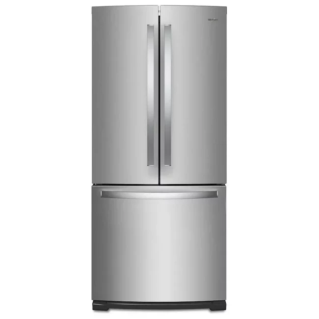 Réfrigérateur Whirlpool à portes françaises – 30 pouces, 19,7 pi³, machine à glaçons et acier inoxydable – WRF560SMHZ