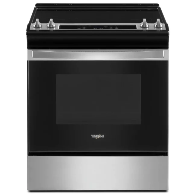 Cuisinière encastrable Whirlpool 30 po - 4 éléments radiants, tiroir & inox - YWEE515S0LS