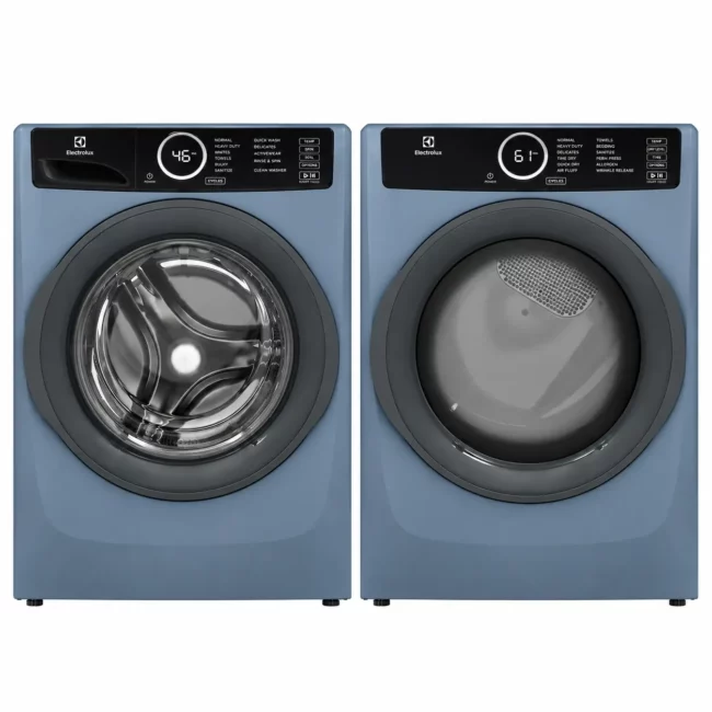 Ensemble laveuse-sécheuse Electrolux - LuxCare, Perfect Steam & bleu denim - ELFW7437AD & ELFE743CAD