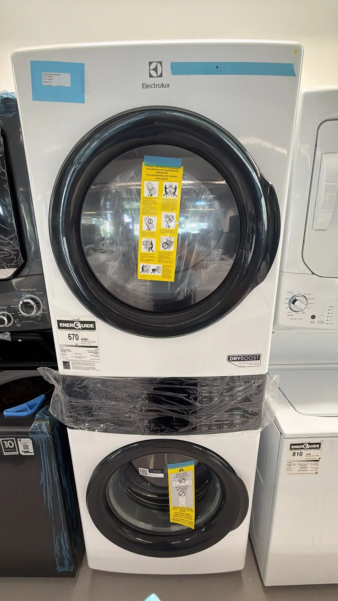 Centre de buanderie Electrolux - 5,1 + 8 pi³, LuxCare & blanc - ELTE730CAW – Image 3