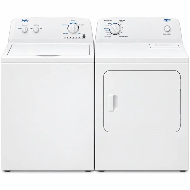 Ensemble laveuse-sécheuse Inglis - 4,0 & 6,5 pi³, agitateur double action & Auto Dry - ITW4871FW & YIED4671EW
