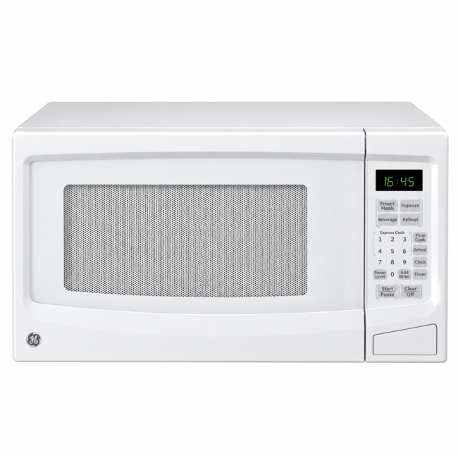 Micro-ondes GE blanc - 1,1 pi³, 1 100 W & 10 niveaux - JES1145WTC