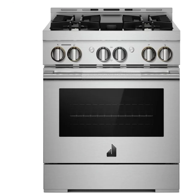 Cuisinière à gaz JennAir RISE - 30 po, double PowerBurner 20 000 BTU & inox - JGRP430HL