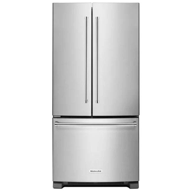 Réfrigérateur KitchenAid à portes françaises - 33 po, eau intérieure & 22,1 pi³ - KRFF302ESS