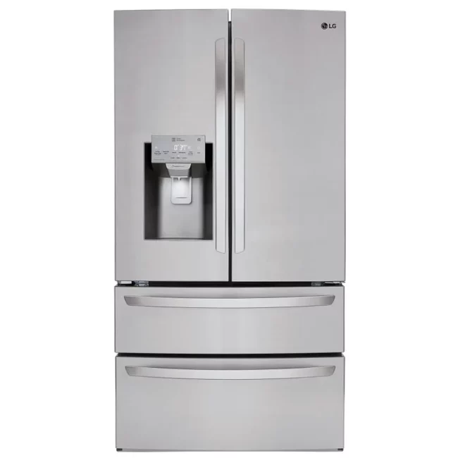 Réfrigérateur à portes françaises LG de 36 po, 28 pi³ avec distributeur d’eau et de glace – LMXS28626S