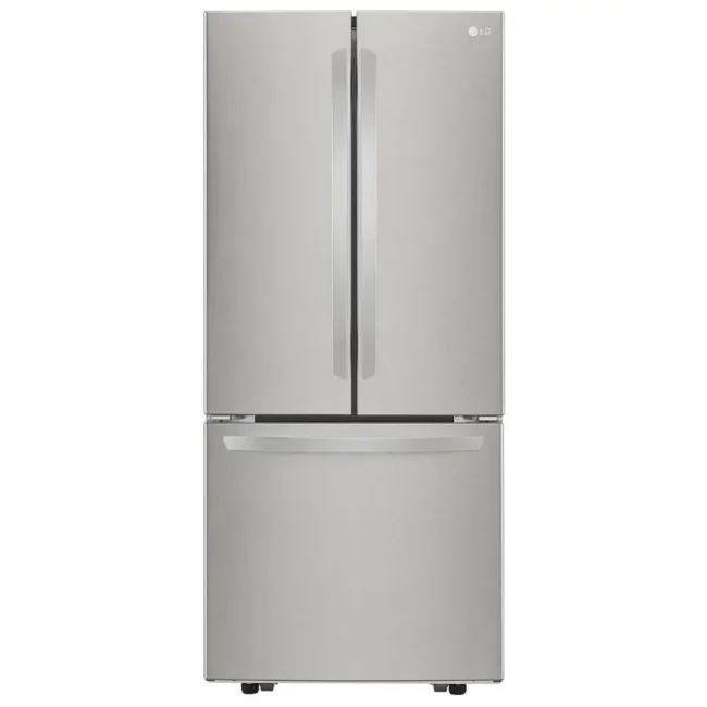 Réfrigérateur LG compact 30 po - 21,8 pi³, portes françaises & inox - LRFNS2200S