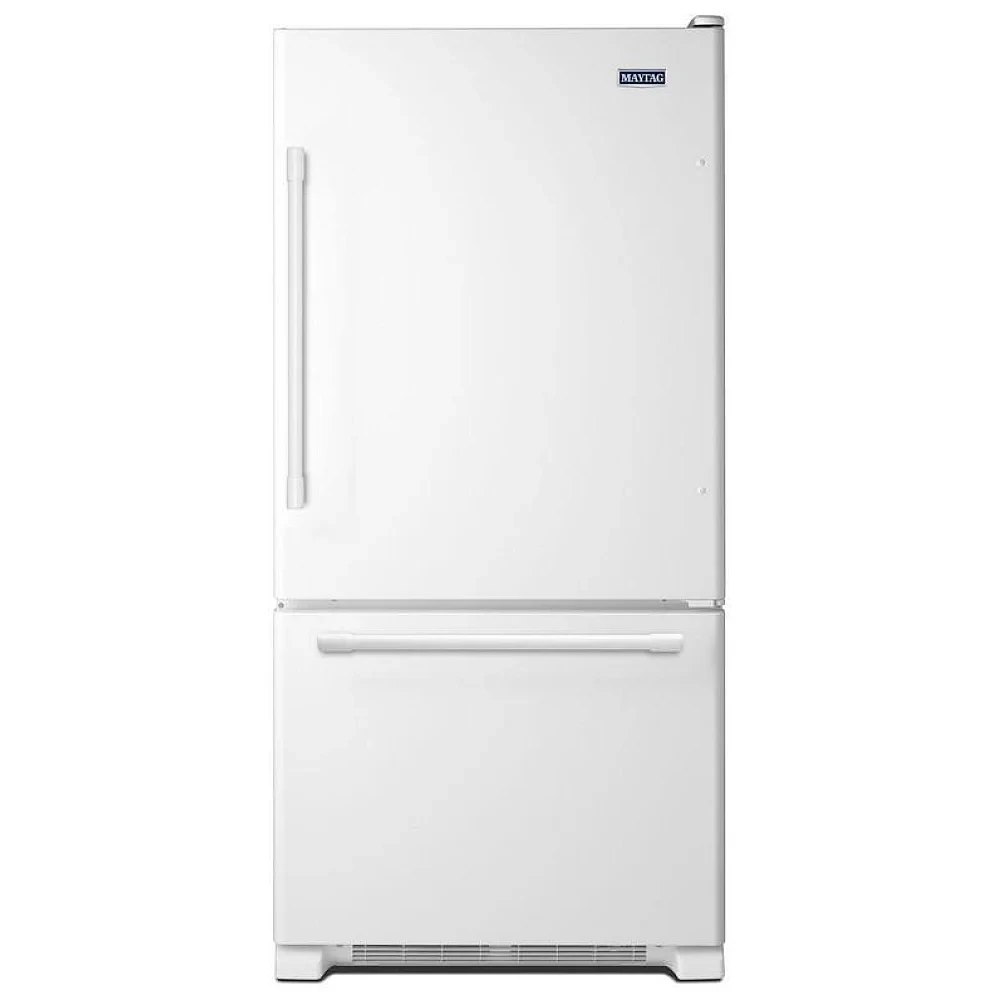 Réfrigérateur Maytag à congélateur inférieur - 18,7 pi³, tiroir coulissant & blanc - MBB1957FEW