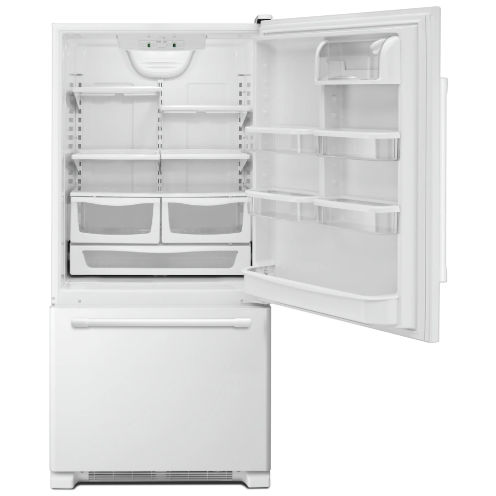 Réfrigérateur Maytag à congélateur inférieur - 18,7 pi³, tiroir coulissant & blanc - MBB1957FEW – Image 2