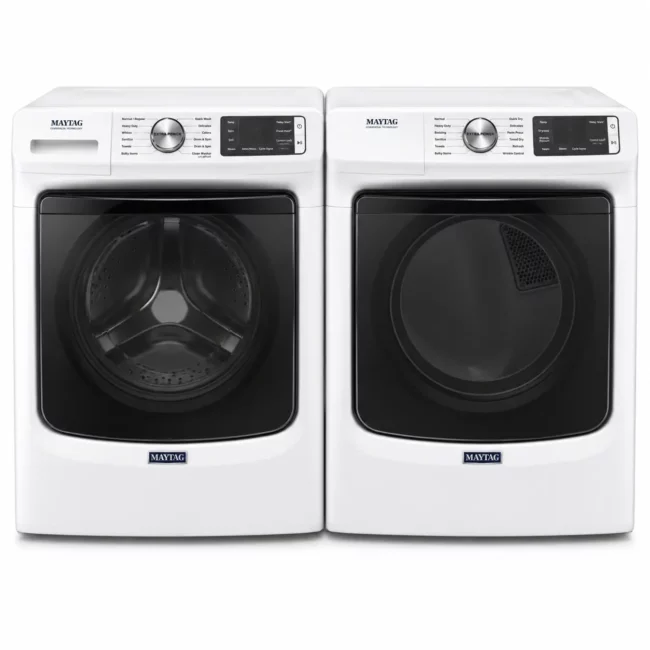Ensemble laveuse-sécheuse Maytag - Fresh Hold 16 h, vapeur et Extra Power - MHW6630HW & YMED6630HW