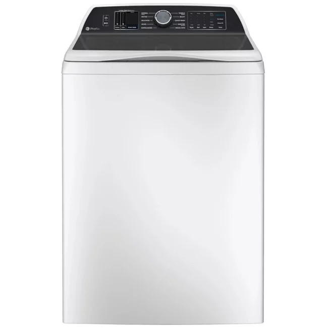 Laveuse GE Profile 6,2 pi³ - agitateur, Smart Wash & Wi-Fi - PTW705BSTWS