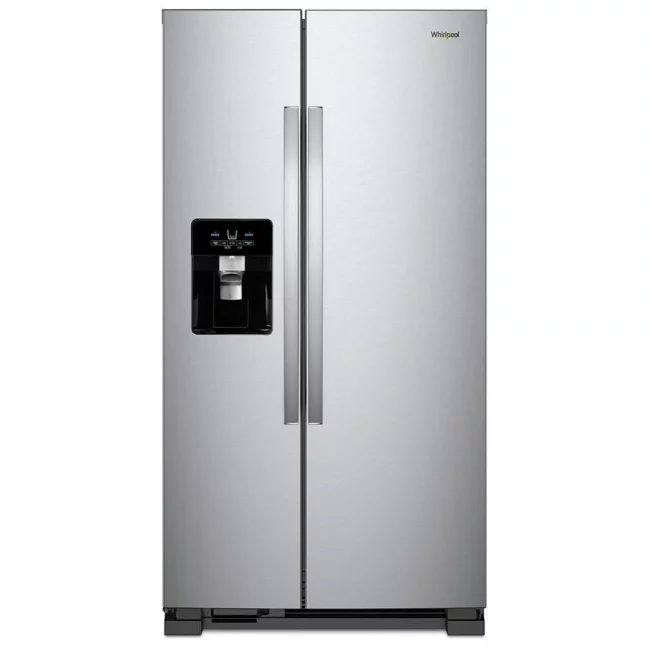Réfrigérateur Whirlpool côte-à-côte - porte-canettes, tablettes sans cadre & 21,4 pi³ - WRS321SDHZ