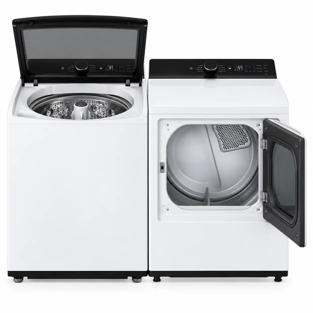 Ensemble laveuse-sécheuse LG - 6,1 + 7,3 pi³, agitateur & Wi-Fi - WT8405CW & DLE8400WE – Image 2