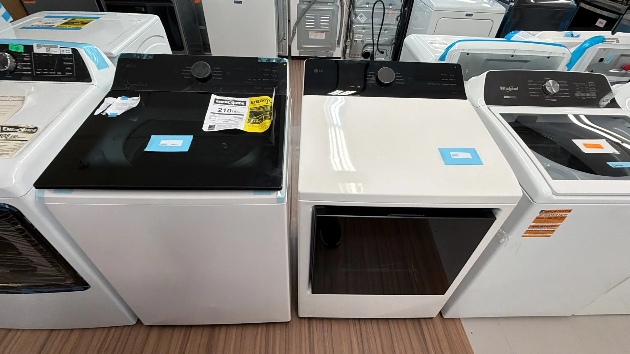 Ensemble laveuse-sécheuse LG - 6,1 + 7,3 pi³, agitateur & Wi-Fi - WT8405CW & DLE8400WE – Image 4