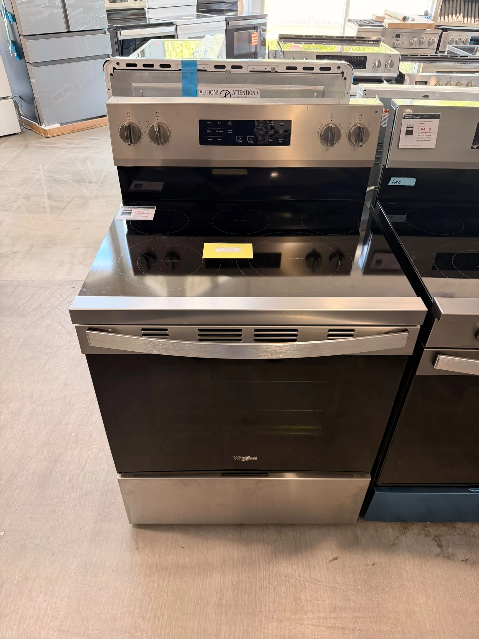 Cuisinière Whirlpool 30 po - cuisson à air, préchauffage rapide & 5 zones - YWFES5030RZ – Image 4