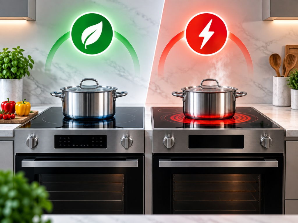 Cuisinière à induction ou électrique : laquelle est la plus écoénergétique ?