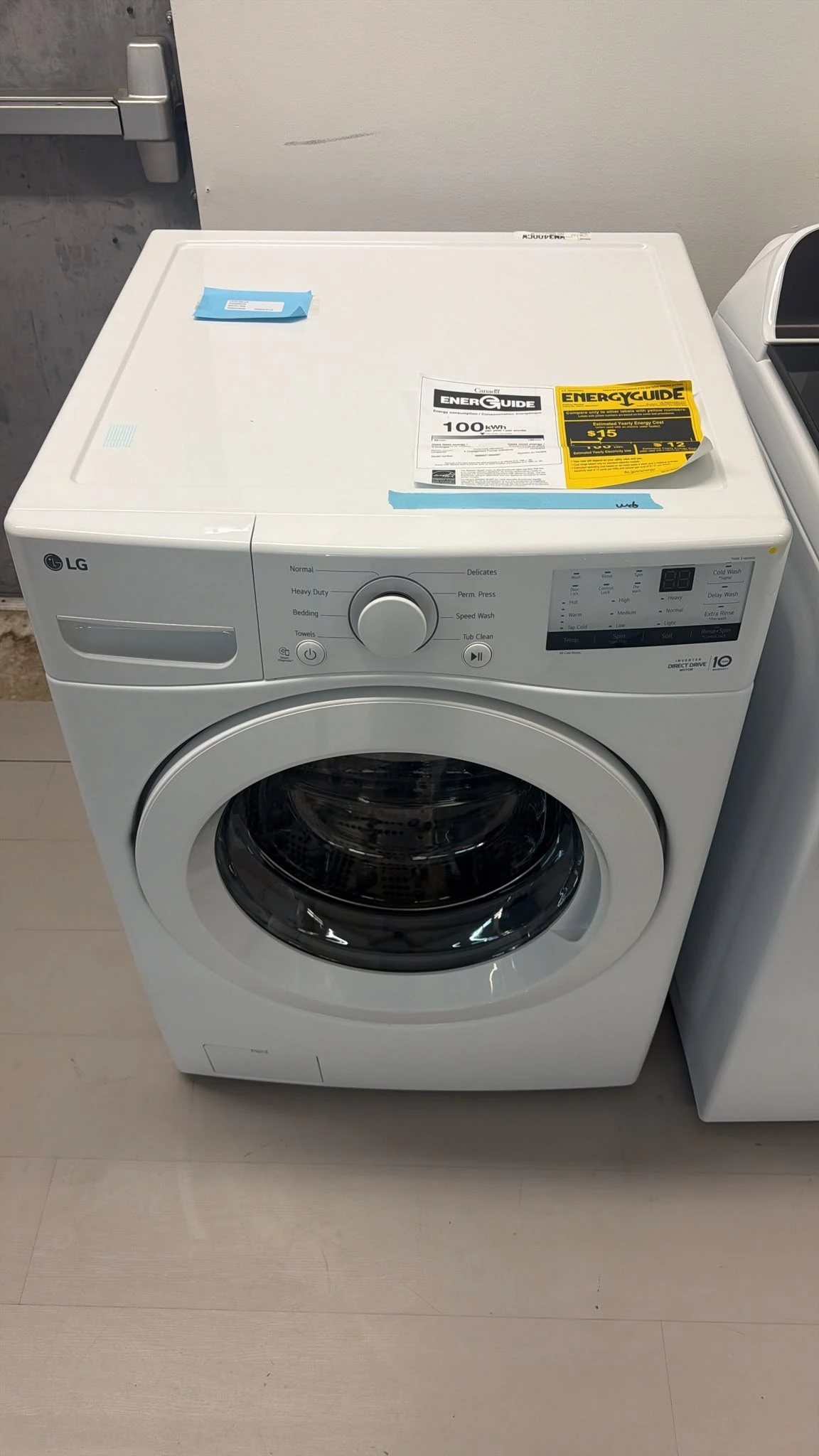 Laveuse frontale LG blanche - 27 po, 5,2 pi³ & ColdWash - WM3400CW – Image 3