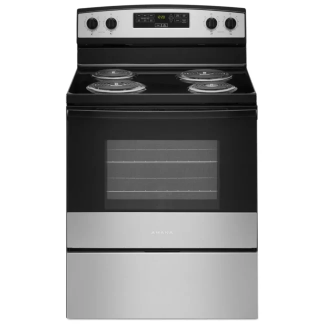 Cuisinière Amana 30 po - serpentins, Temp Assure & Bake Assist - YACR4303MMS