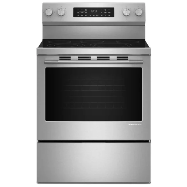 Cuisinière électrique KitchenAid 30 po - Fresh Pizza, Even-Heat Hyper & Air Fry - YKFES330TPS