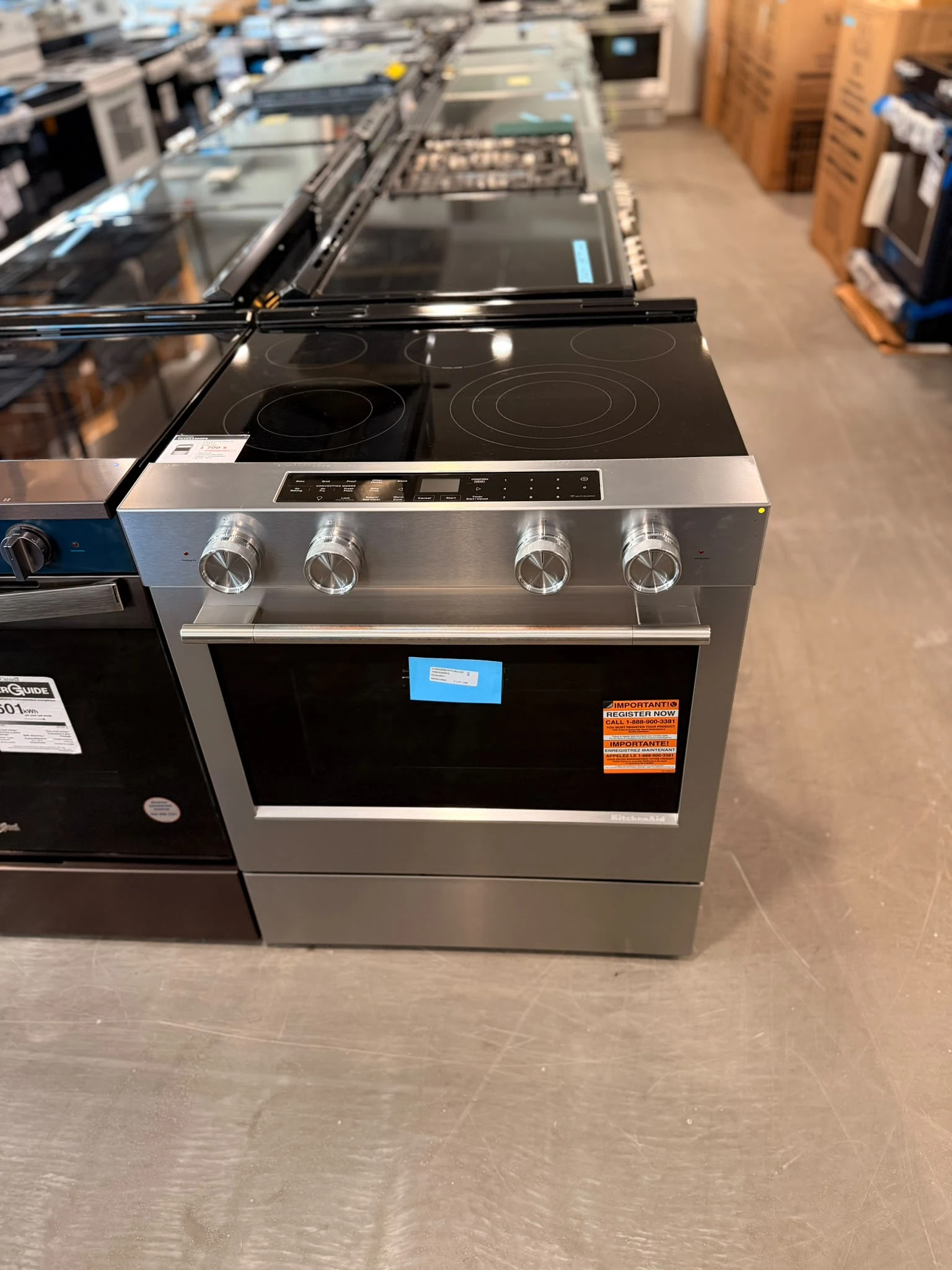 Cuisinière électrique KitchenAid 30 po - Even-Heat, Air Fry & PrintShield - YKSES330SPS – Image 3
