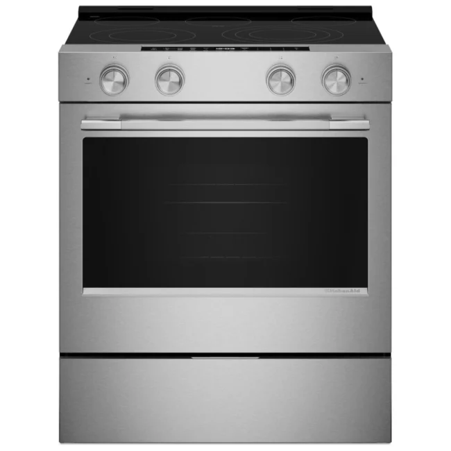 Cuisinière électrique KitchenAid 30 po - Even-Heat, Air Fry & PrintShield - YKSES330SPS