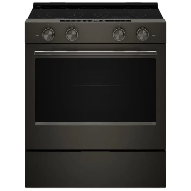 Cuisinière KitchenAid minerai noir - 5,3 pi³, convection & fini personnalisable - YKSES530SBE
