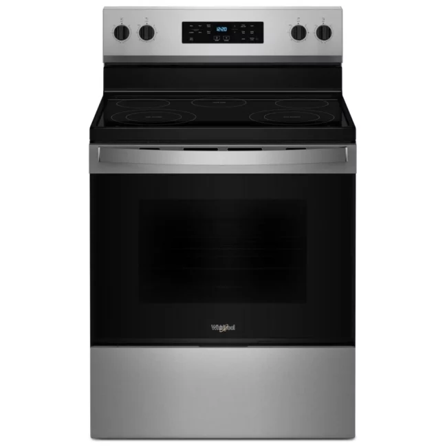 Cuisinière électrique Whirlpool 30 po - sans préchauffage, double FlexHeat & inox - YWFES3330RZ