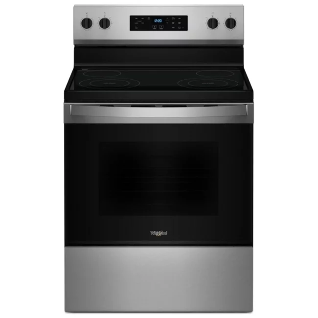 Cuisinière sans préchauffage Whirlpool - 5,3 pi³, double FlexHeat & zone réchaud - YWFES3530RS