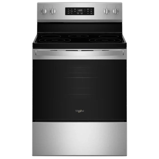 Cuisinière électrique Whirlpool de 30 po, 5,3 pi³ avec convection, Air Fry et éléments FlexHeat™ – YWFES4530SZ