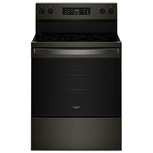 Cuisinière électrique Whirlpool 30 po - Air Roast, WipeClean & inox noir - YWFES5730SV