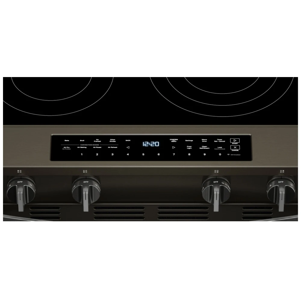 Cuisinière électrique Whirlpool 30 po - WipeClean, vraie convection & inox noir - YWSES7530RV – Image 3