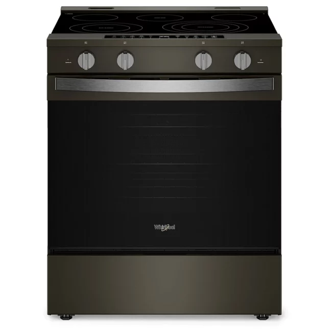 Cuisinière électrique Whirlpool 30 po - WipeClean, vraie convection & inox noir - YWSES7530RV