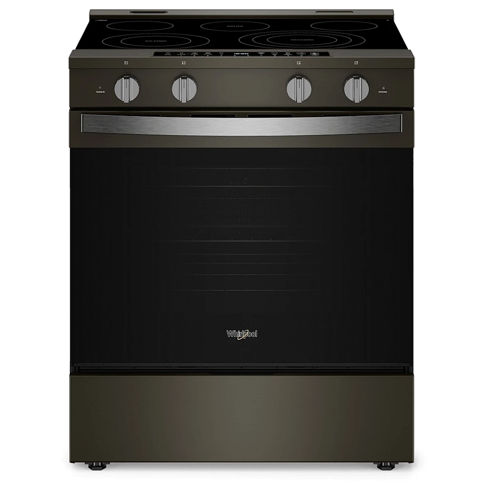 Cuisinière électrique Whirlpool 30 po - WipeClean, vraie convection & inox noir - YWSES7530RV