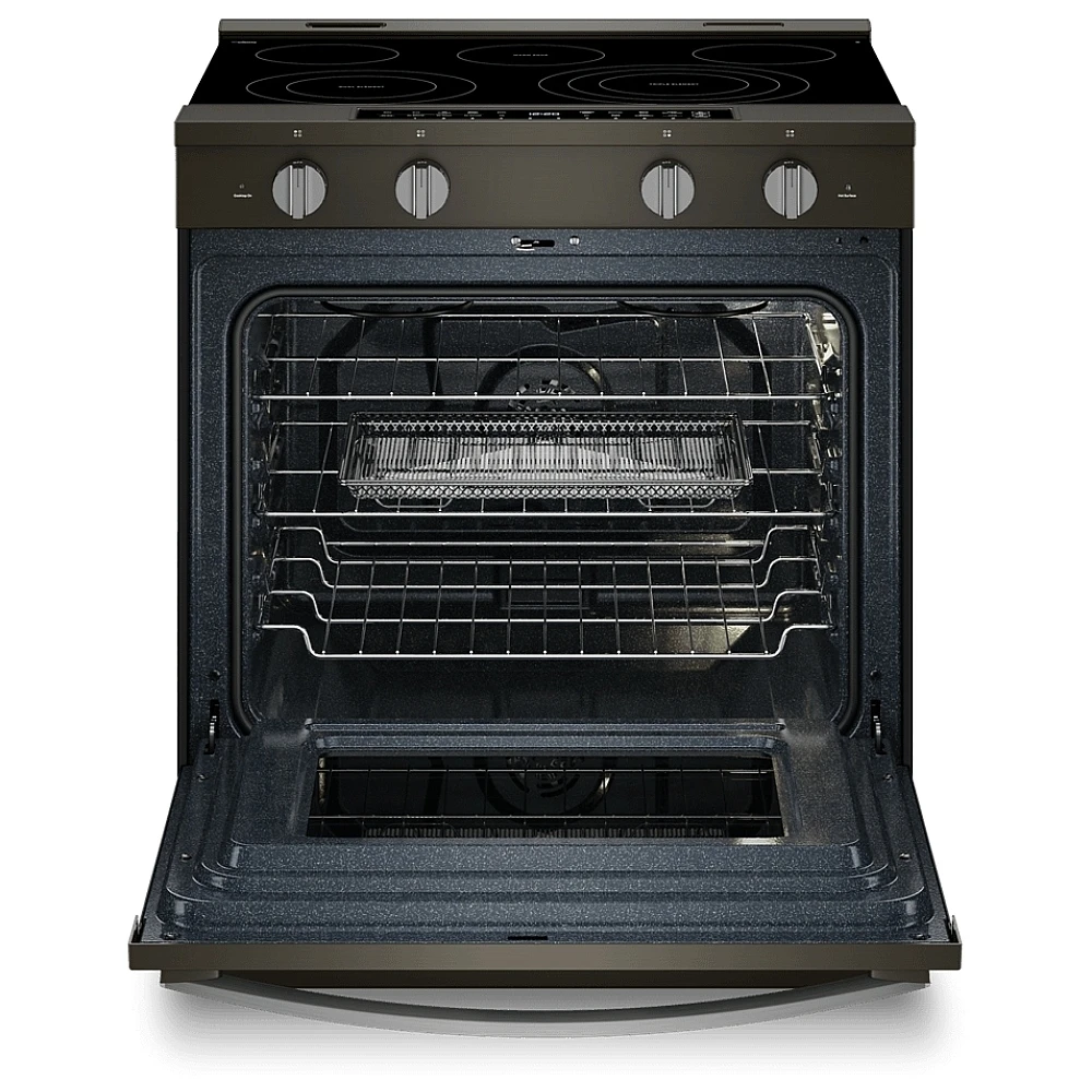 Cuisinière électrique Whirlpool 30 po - WipeClean, vraie convection & inox noir - YWSES7530RV – Image 2