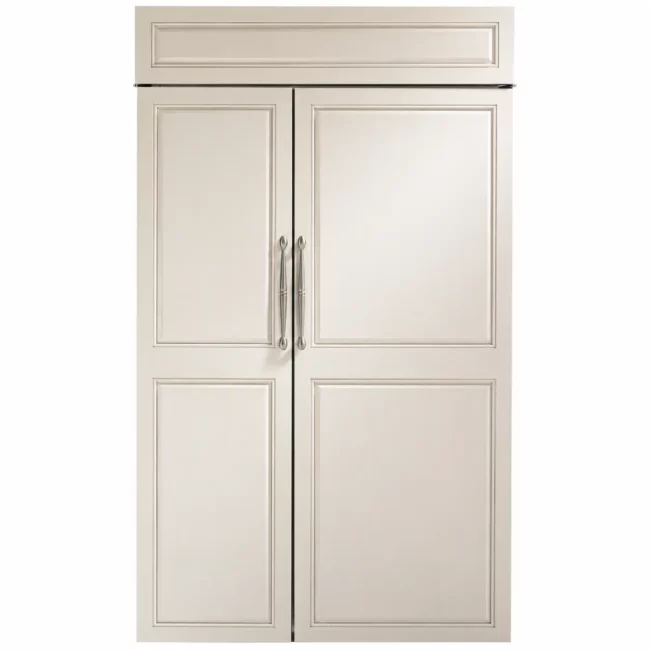 Réfrigérateur Monogram encastré 48 po - 29,6 pi³, panneaux sur mesure & côte à côte - ZIS480NNII