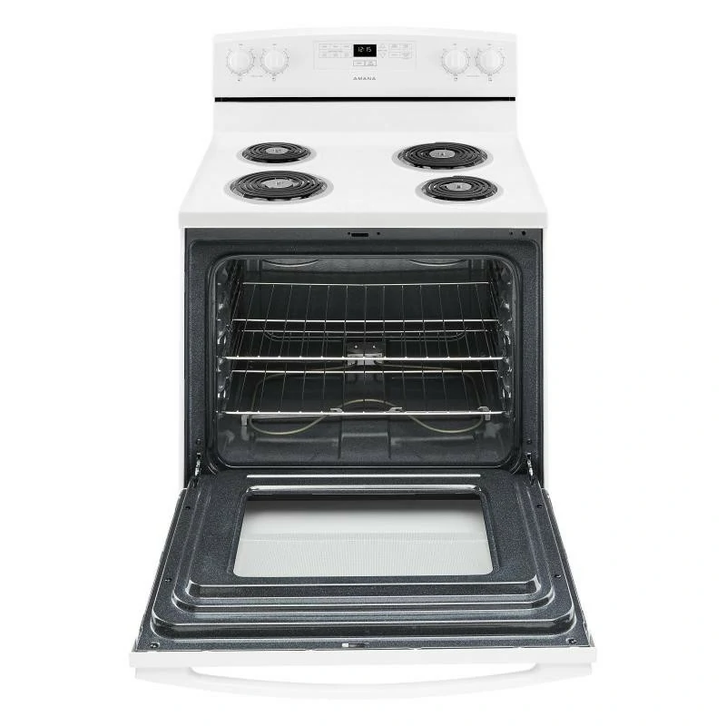 Cuisinière électrique Amana 30 pouces, four 4,8 pi³ et 4 éléments – YACR4303MFW – Image 2