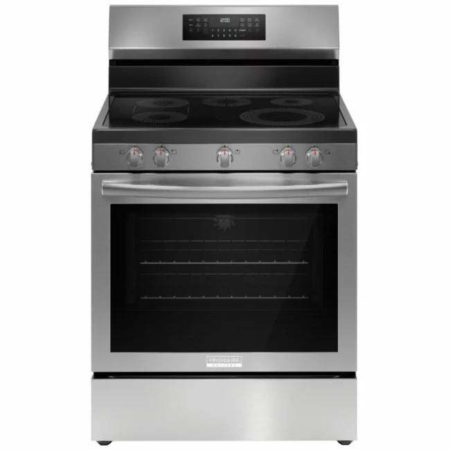 Cuisinière électrique Frigidaire Gallery inox - 30 po, 3 200 W & élément pont - GCRE306CBF