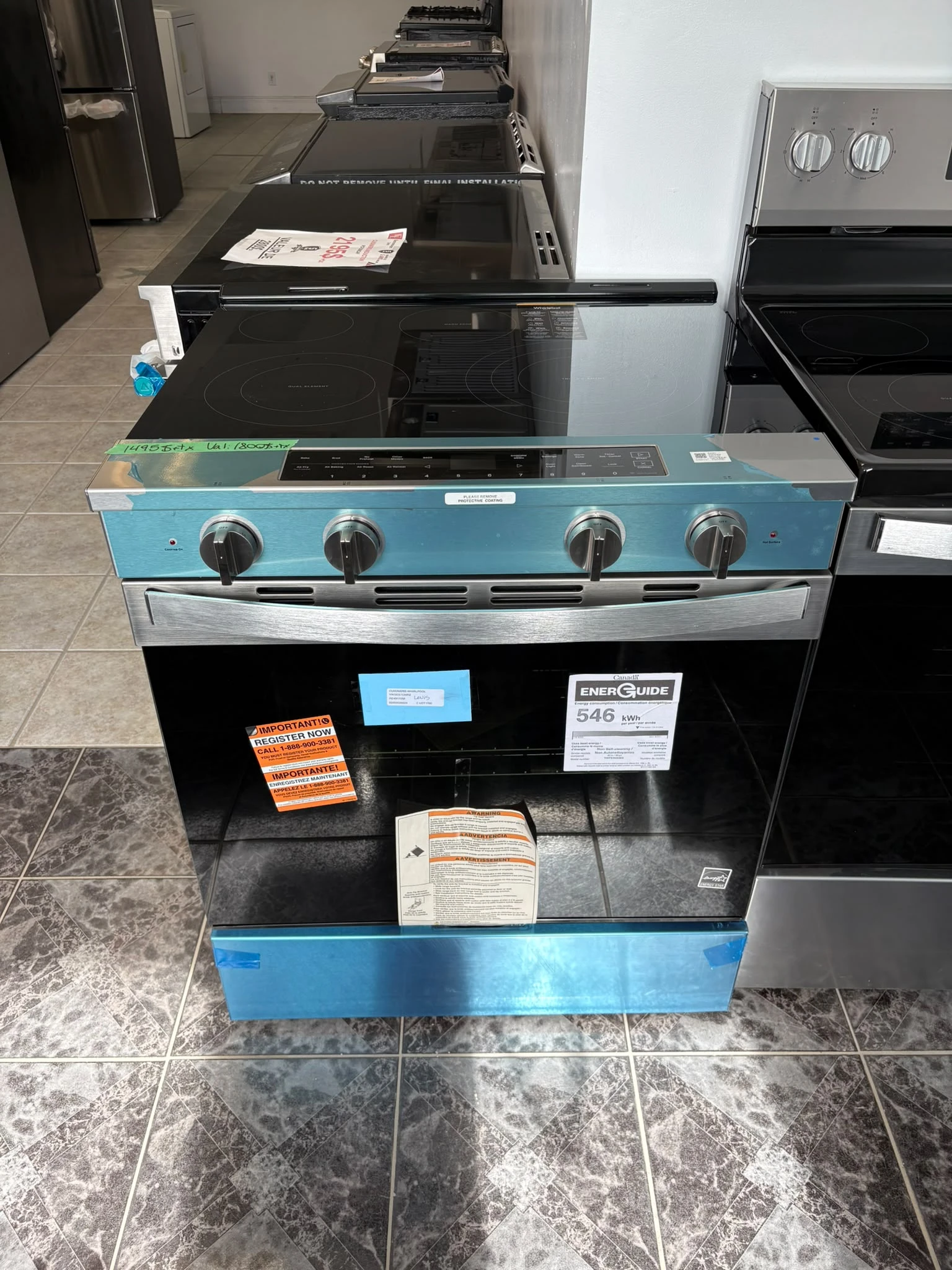 Cuisinière Whirlpool coulissante - WipeClean, Air Cooking et Wi-Fi - YWSES7530RZ – Image 3