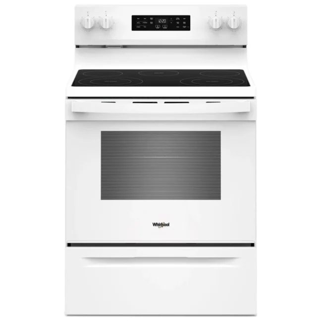 Cuisinière Whirlpool à cuisson à air - Air Fry sans préchauffage, 5,3 pi³ & 5 zones - YWFES4530SW
