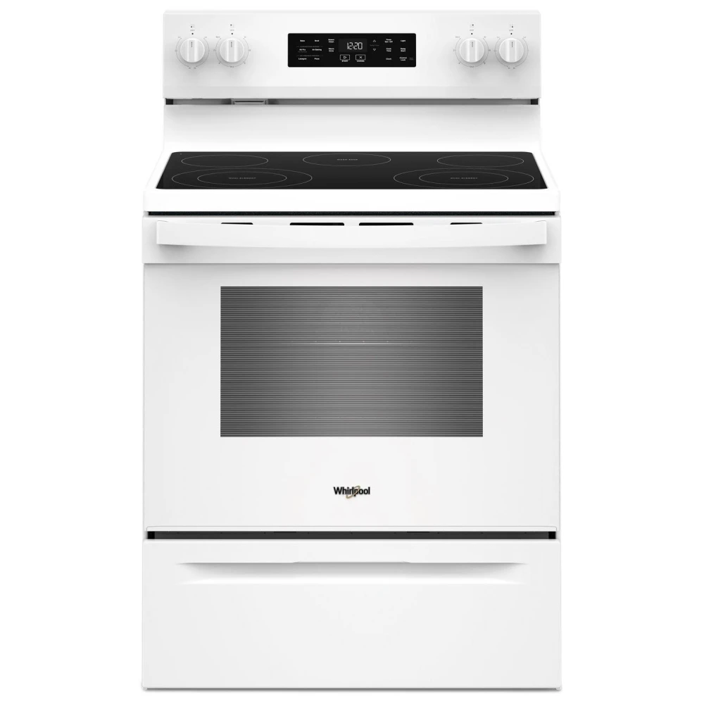 Cuisinière Whirlpool à cuisson à air - Air Fry sans préchauffage, 5,3 pi³ & 5 zones - YWFES4530SW