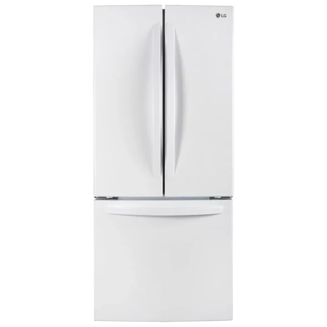 Réfrigérateur LG 30 pouces à portes françaises, 21,8 pi³ et grand rangement – LRFNS2200W