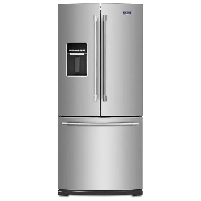 Réfrigérateur Maytag 30 pouces à portes françaises, distributeur d’eau et congélateur inférieur – MFW2055FRZ