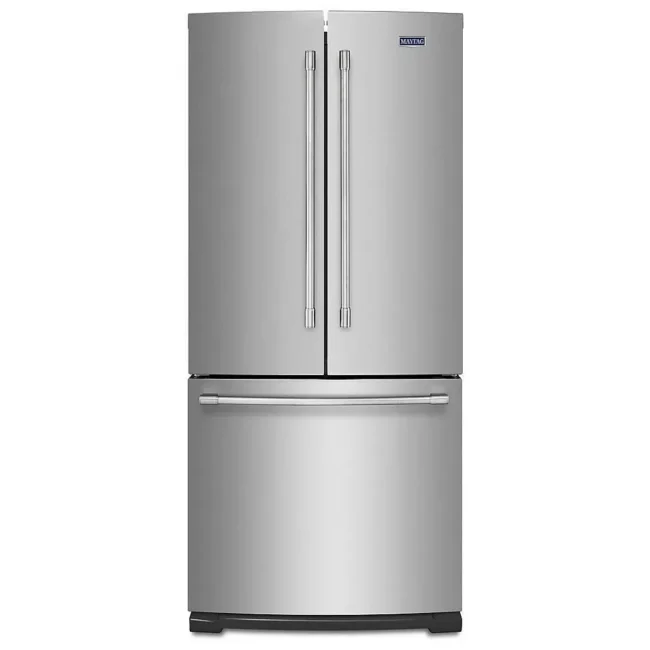 Réfrigérateur Maytag 30 pouces à portes françaises, 19,6 pi³ et rangement flexible – MFB2055FRZ