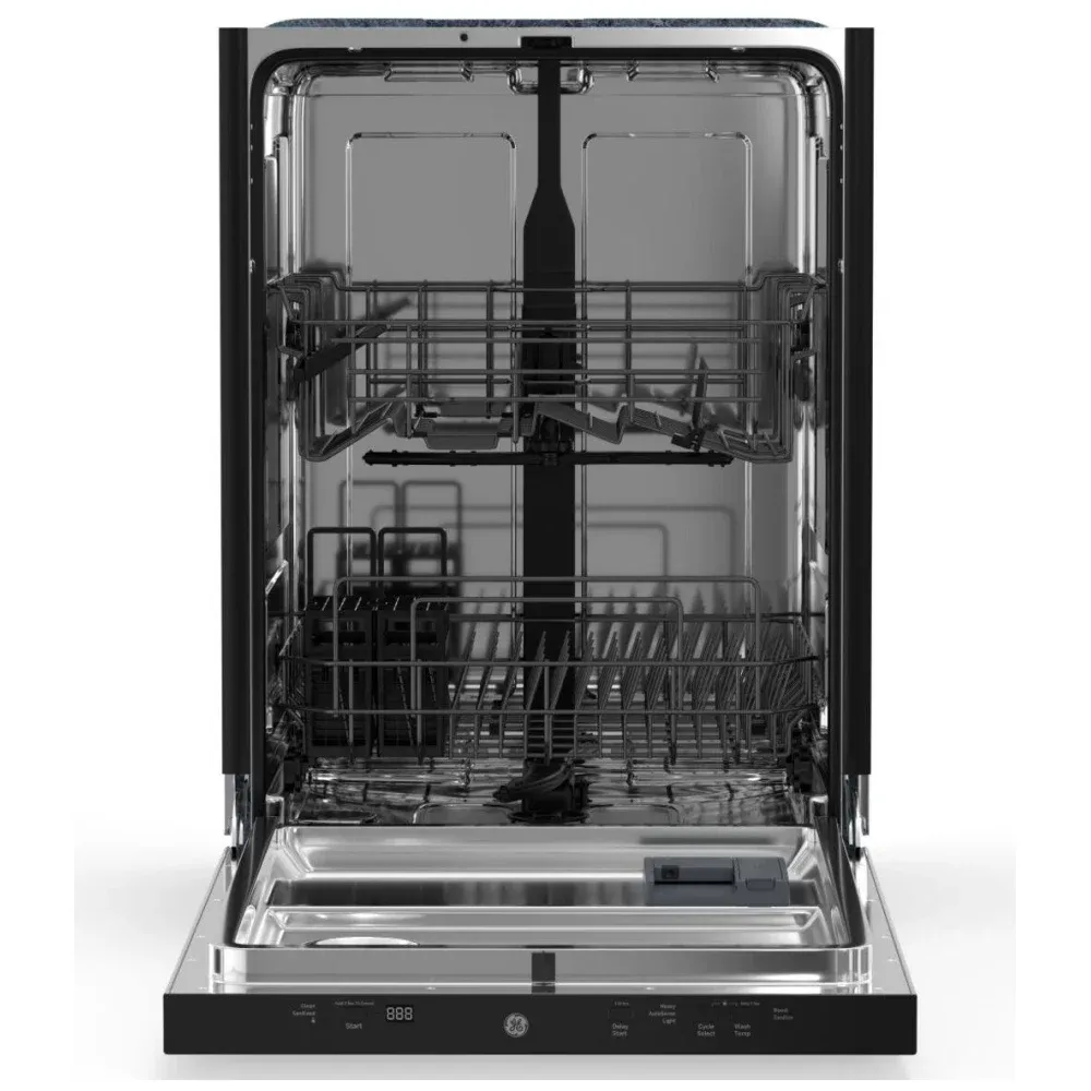 Lave-vaisselle encastrable GE 24 pouces, 2 paniers, 14 couverts, acier inoxydable – GBT500SSVSS – Image 2