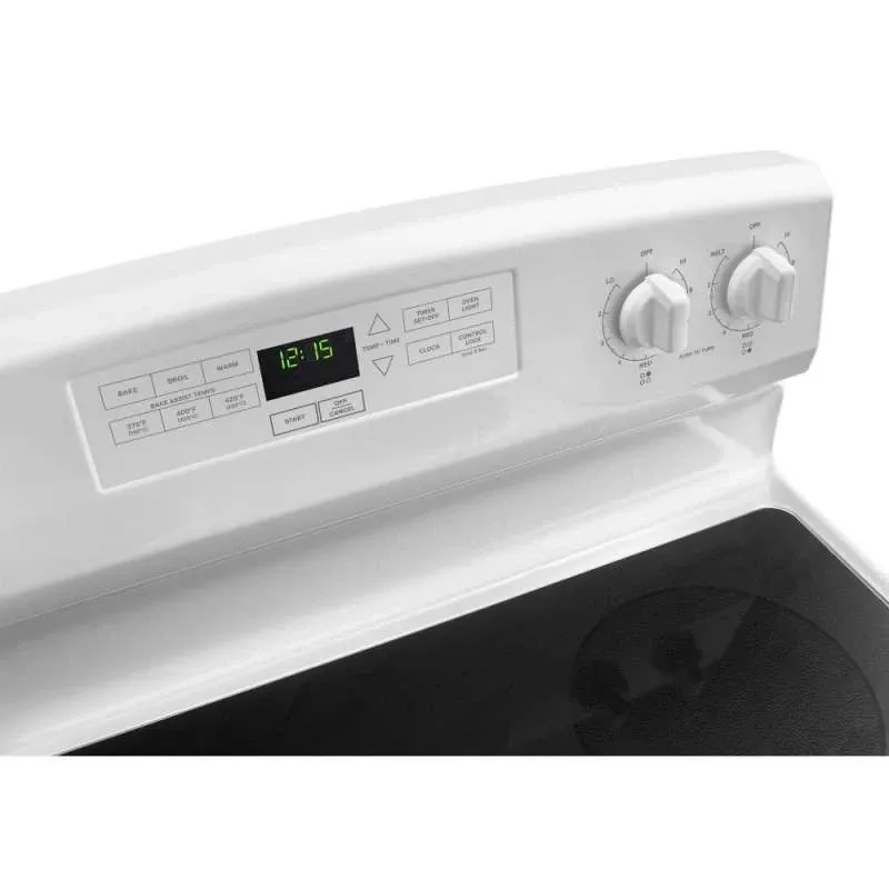Cuisinière électrique Amana 30 pouces, surface lisse et four 4,8 pi³ – YAER6303MFW – Image 3